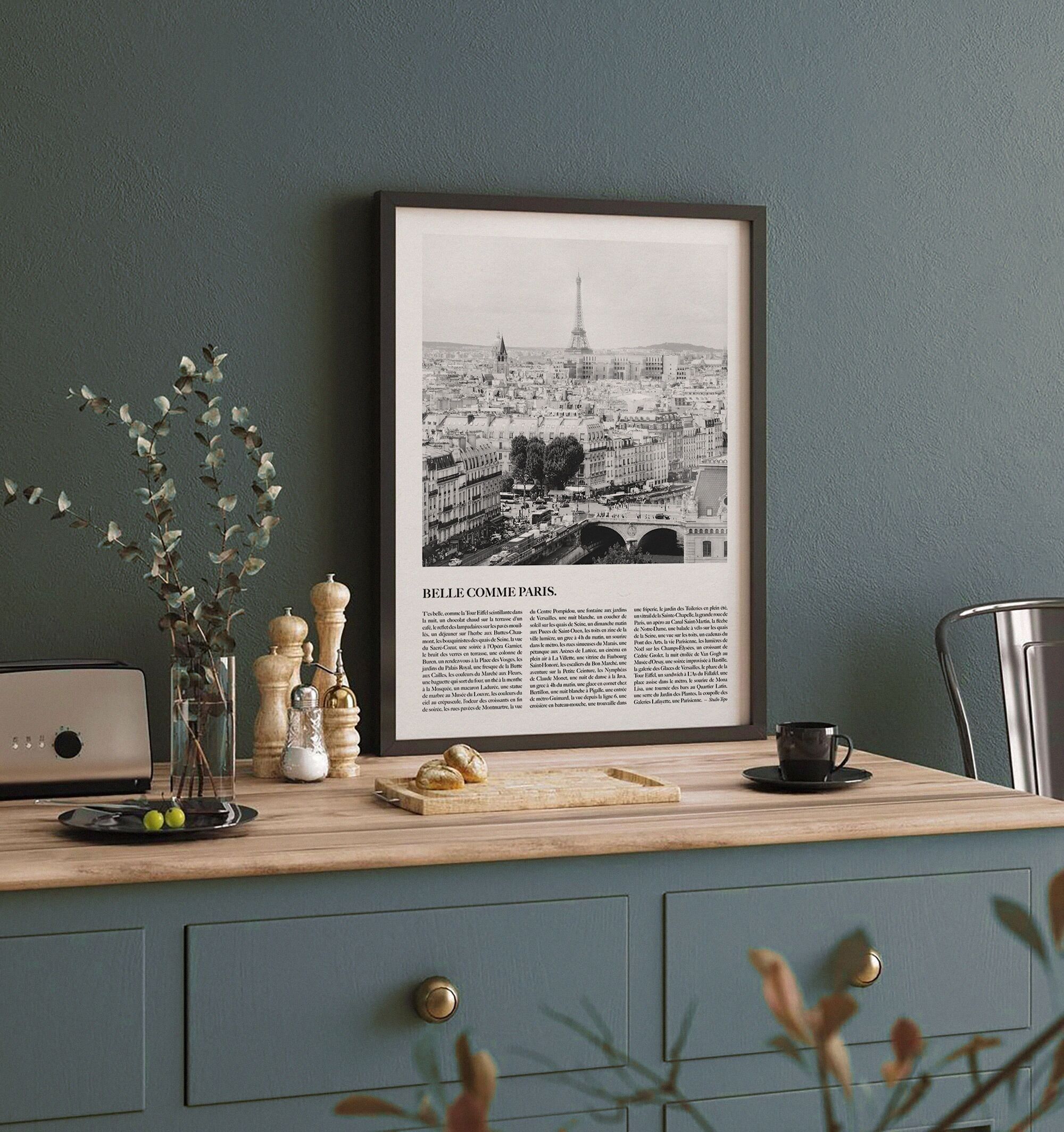 Schön wie Paris | Grafisches und romantisches Poster