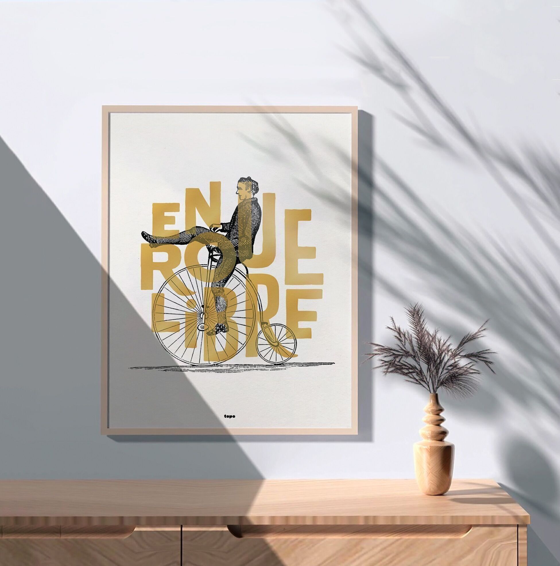 A ruota libera | Manifesto grafico e vintage