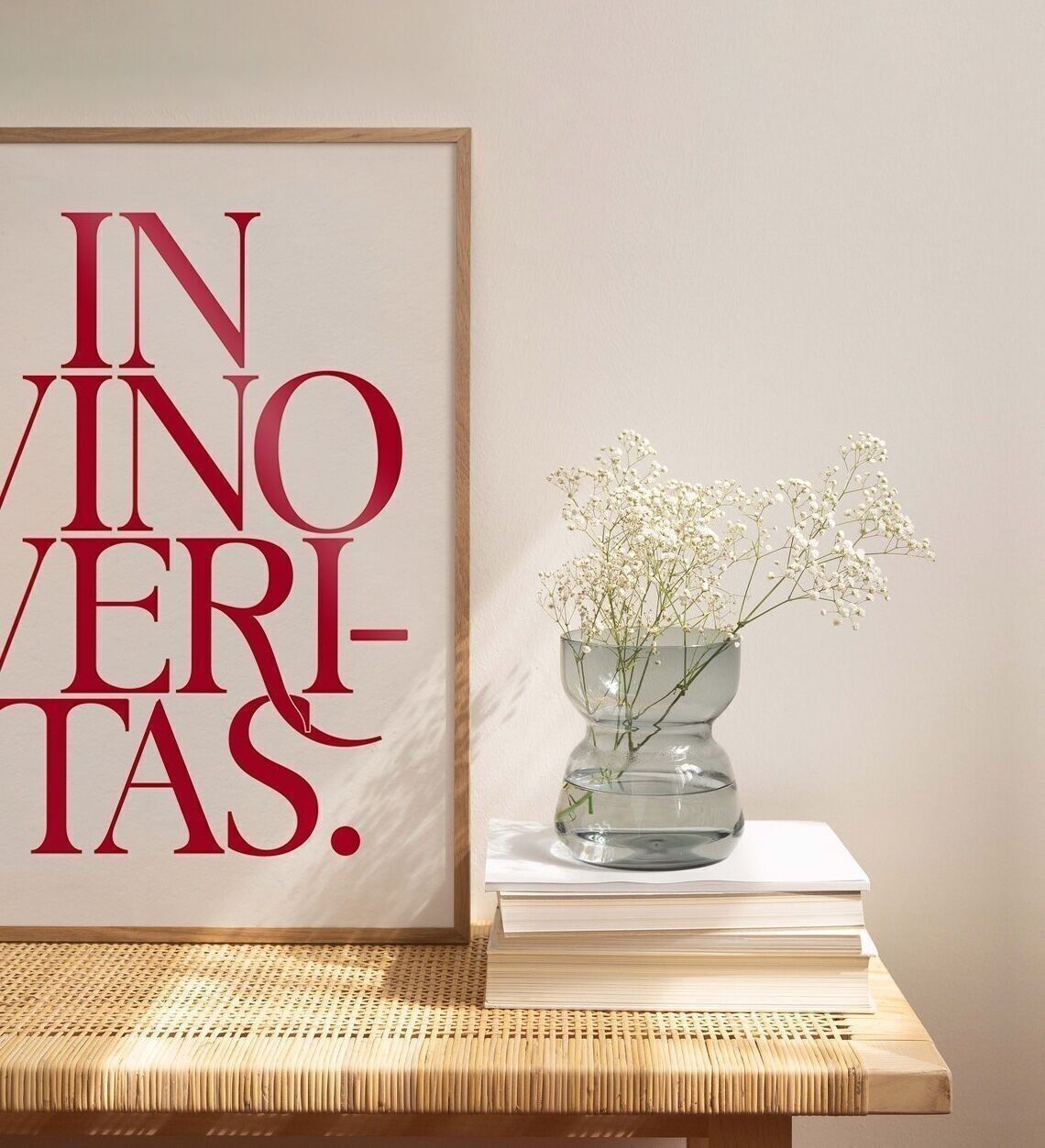 In vino veritas | Grafisches Poster