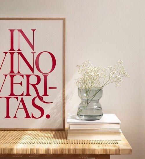In vino veritas | Affiche graphique