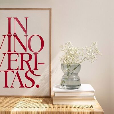 In vino veritas | Grafisches Poster