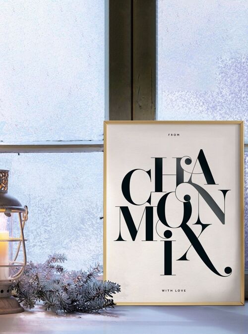 From Chamonix with love | Affiche graphique
