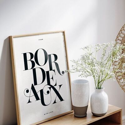 From Bordeaux with love | Affiche graphique