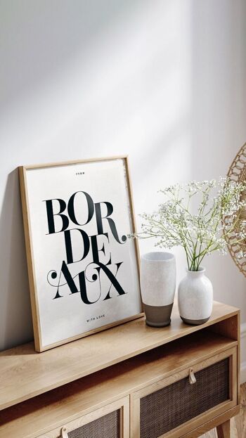 From Bordeaux with love | Affiche graphique