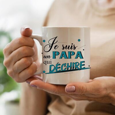 Taza "Soy un papá rockero"