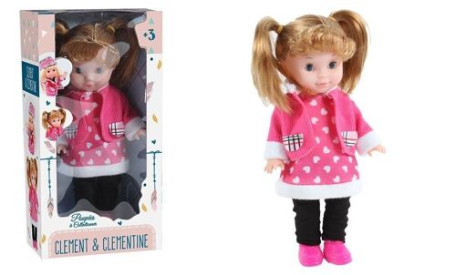 CLEMENT CLEMENTINE - Poupée - Jouet Pour Enfant - 120628 - Modèle Aléatoire - Plastique - Dolls - Bébé - Mannequin - 29 cm x 15 cm - À Partir de 3 ans