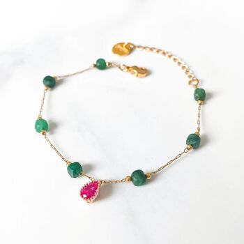 Bracelet simple Maharani rose 1