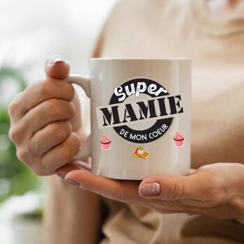 Mug " Super Mamie de mon coeur"