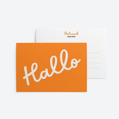 Hallo - Postkarte