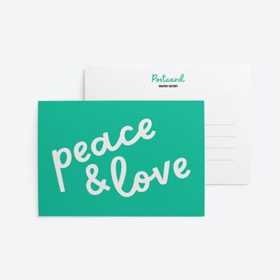 Pace e amore - Cartolina postale