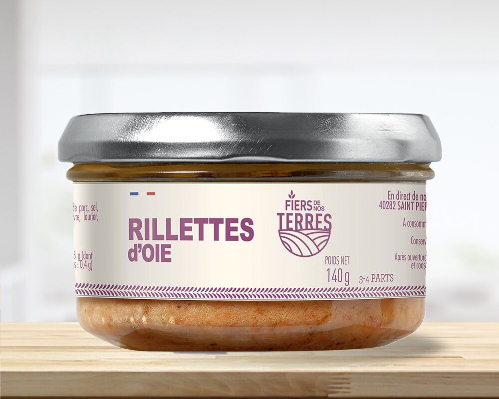 Goose rillettes, 140g verrine