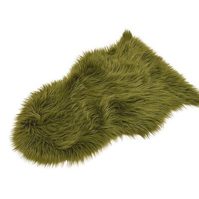 Matcha green faux fur (W / H) 80x50cm