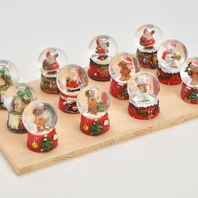 SNOW GLOBE II-CHOICE SORT.6CM-Snowglobe-Poly-Bunt