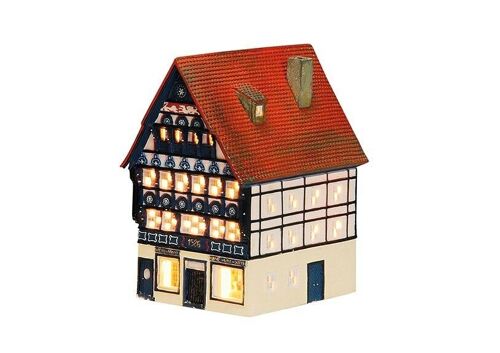 Windlicht Weinhaus/Osnabrück aus Porzellan, B16 x T12 x H19 cm