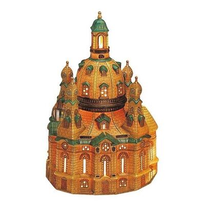 Frauenkirche in Dresden made of porcelain, W24 x D23 x H36 cm