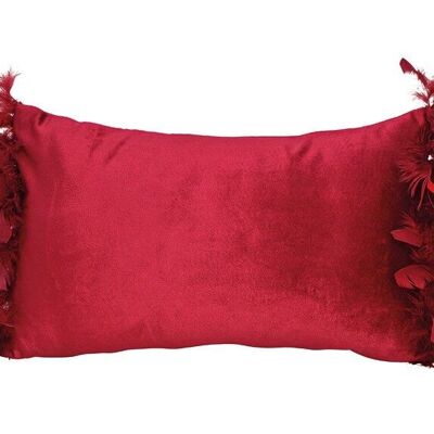 Cushions with feathers made of textile Bordeaux (W / H) 50x30cm