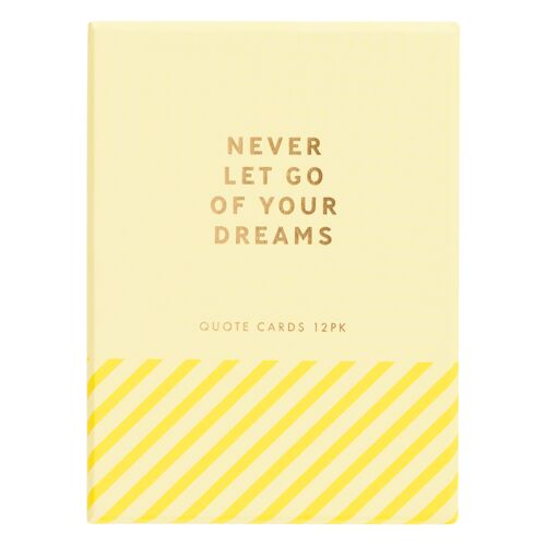 Quote cards with wooden stand 12pk inspiration