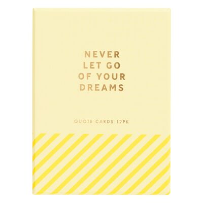 Quote cards with wooden stand 12pk inspiration