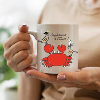 Mug "Crabe totalement à l'ouest"