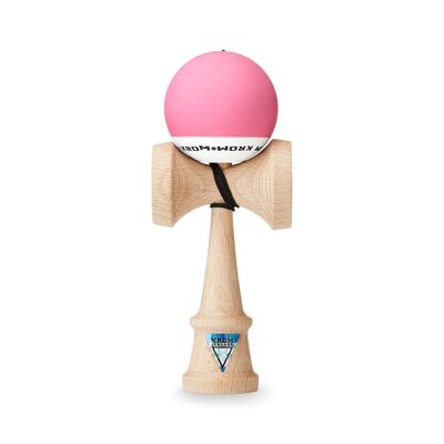 Kendama KROM "POP RUBBER PINK" • juguete de habilidad de madera