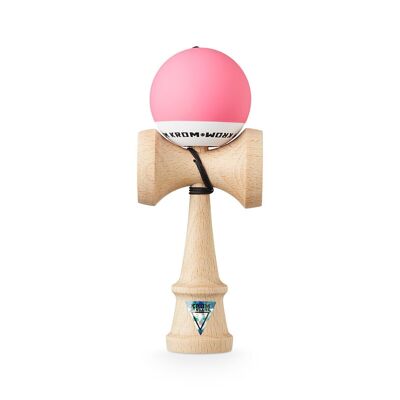 KROM KENDAMA "POP RUBBER PINK" • juguete de habilidad de madera