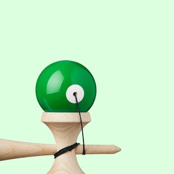KROM KENDAMA "POP LOL DARK GREEN" • wooden skill toy 8