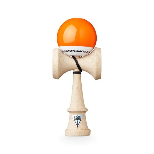 KROM KENDAMA "POP LOL ORANGE" • wooden skill toy