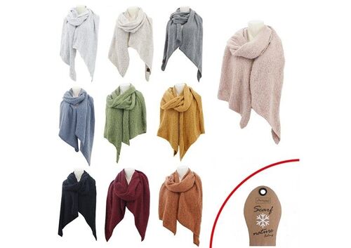 Schal für Damen 100% Polyester Bunt 10-fach