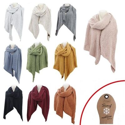 Schal für Damen 100% Polyester Bunt 10-fach