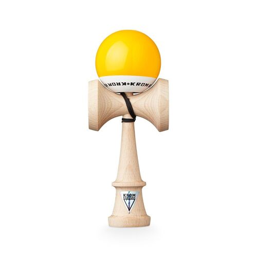 KROM KENDAMA "POP LOL YELLOW" • wooden skill toy