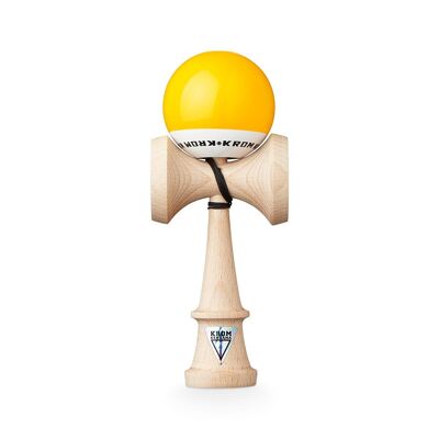 KROM KENDAMA "POP LOL YELLOW" • juguete de habilidad de madera