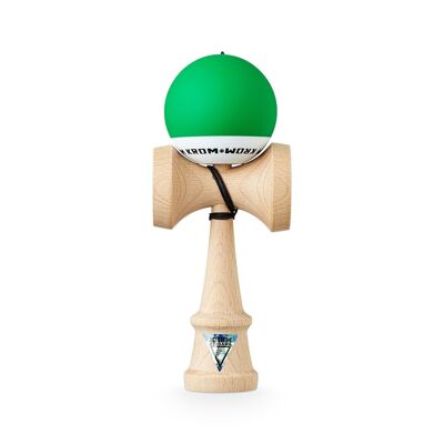 KROM KENDAMA "POP GOMA VERDE OSCURO" • juguete de habilidad de madera
