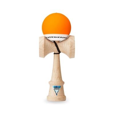 Kendama KROM "POP RUBBER ORANGE" • giocattolo di abilità in legno