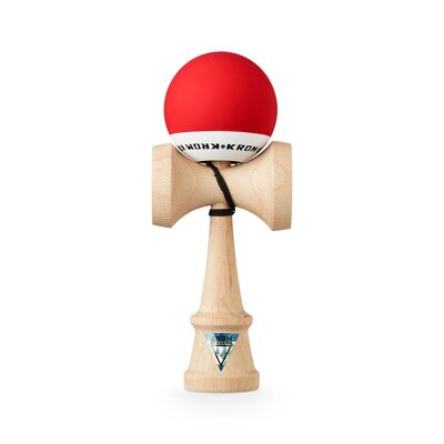 KROM KENDAMA "POP RUBBER RED" • wooden skill toy