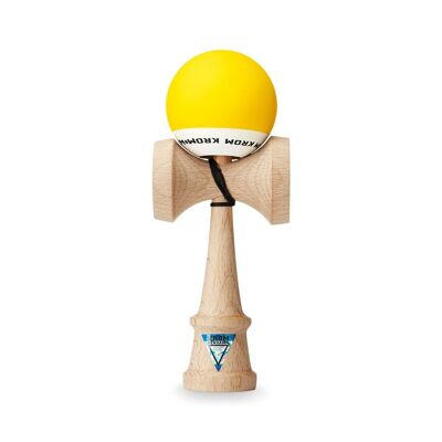 KROM „POP RUBBER YELLOW“ Kendama • Geschicklichkeitsspielzeug aus Holz