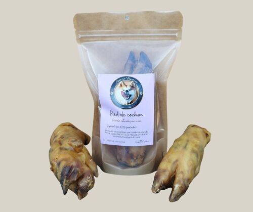 Pied de cochon- sachet de 1 pièce- friandise de mastication 100% naturelle