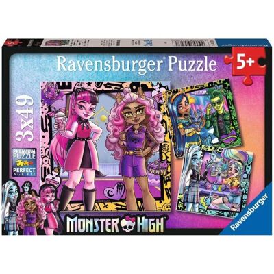 Monster High Puzzle Triple 3x49 piezas