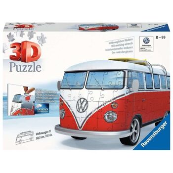 Puzzle 3D Véhicules Volkswagen Van 162 pièces 1