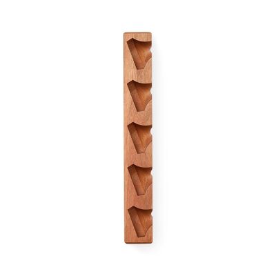 KROM KENDAMA „CLIFF JOHN V2 MAHAGONI“ • Regal für Geschicklichkeitsspielzeug aus Holz