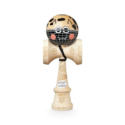 KROM KENDAMA "ZOGGY N' MOGGY GRIDBALL" • juguete de habilidad de madera