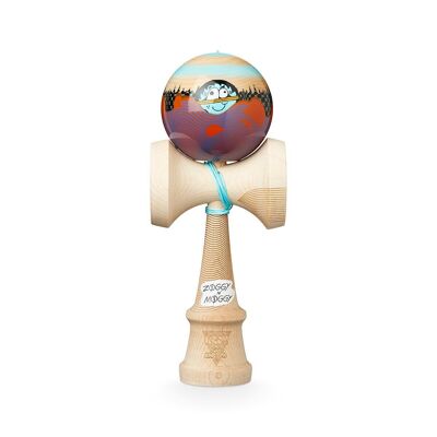 KROM KENDAMA "ZOGGY N' MOGGY WAVESCAPE" • juguete de habilidad de madera