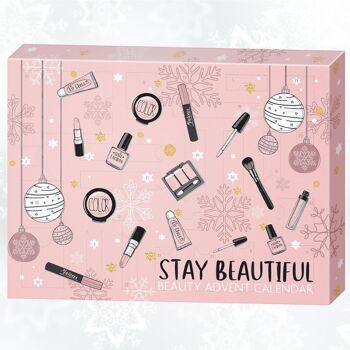 Calendrier de l'avent maquillage et accessoires "Reste belle" 3