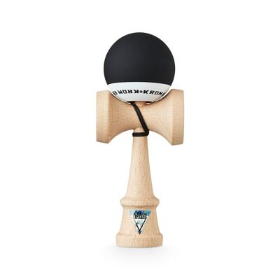 KROM KENDAMA "POP RUBBER BLACK" • wooden skill toy
