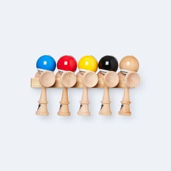 KROM KENDAMA ''CLIFF JOHN V2 RUBBER WOOD“ • shelf for wooden skill toy 2