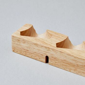 KROM KENDAMA ''CLIFF JOHN V2 RUBBER WOOD“ • shelf for wooden skill toy 6