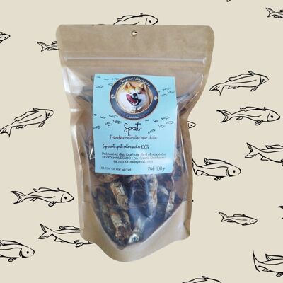 Sprats pour chiens -sachet de 100gr- friandise de récompense 100% naturelle