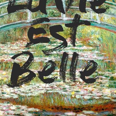 La Vie Est Belle/ Life is Beautiful Vintage Kunstdruck A4