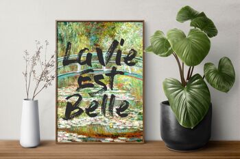 La Vie Est Belle/ Life is Beautiful vintage Art Print A4 4