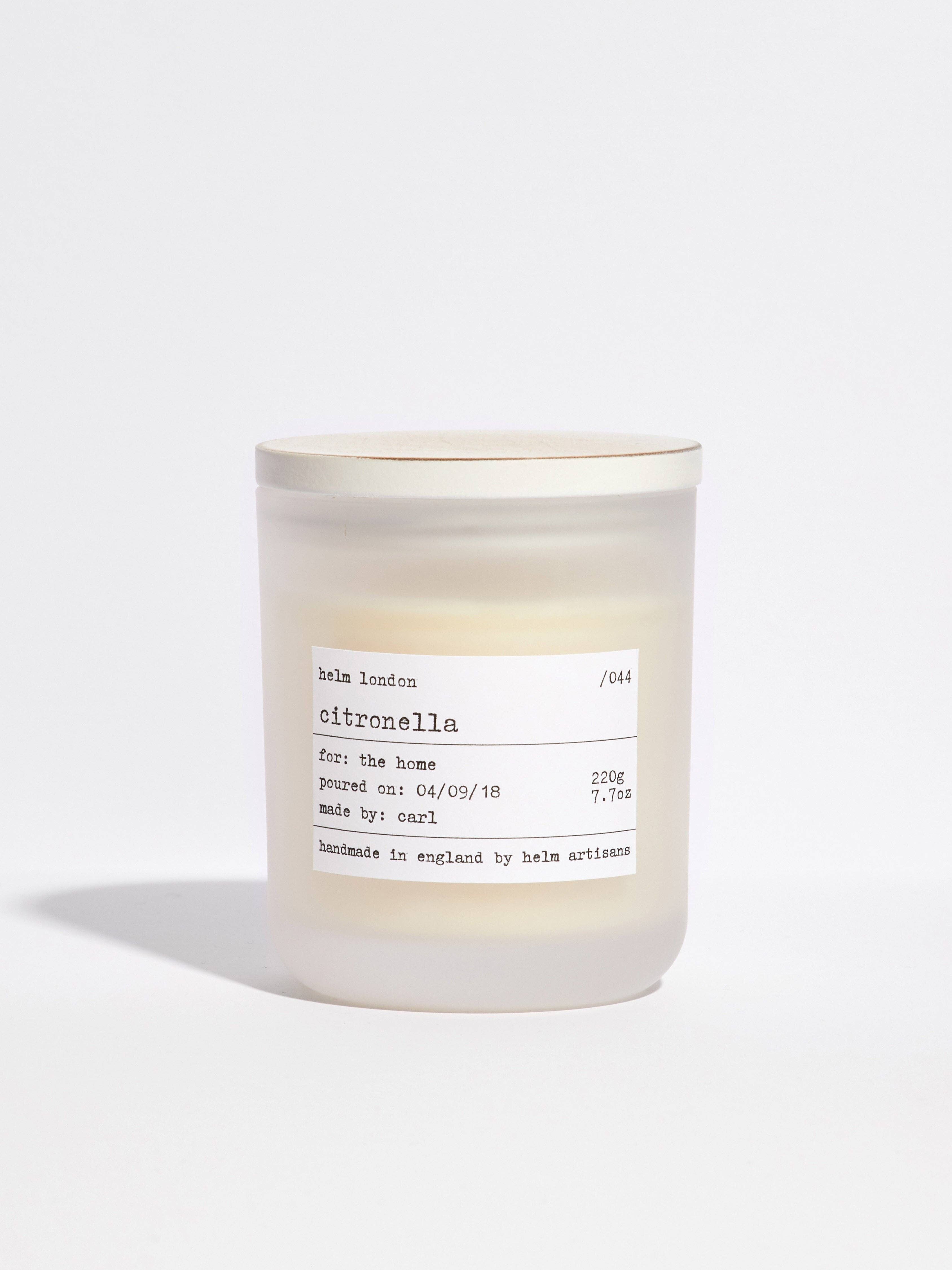 Candela di lusso alla citronella