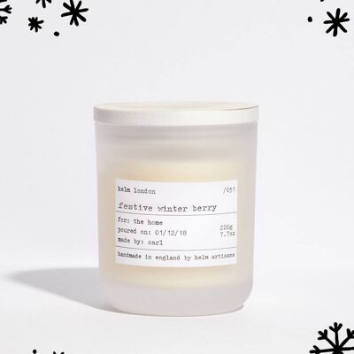 Festive Winter Berry Luxury Candle - Limited Edition